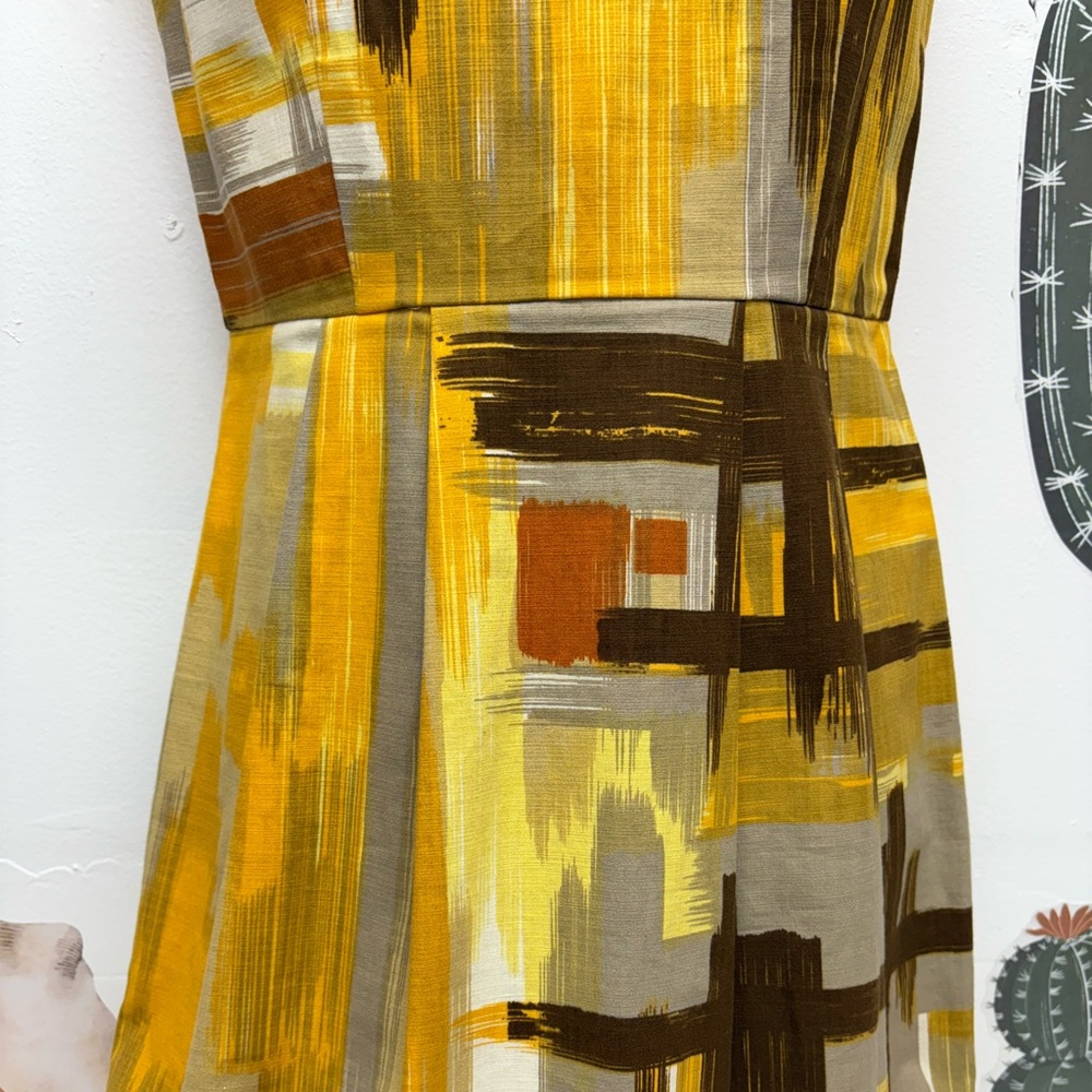 TABITHA Anthropologie Brushstroke Print Sheath Dress - Picture 5 of 15